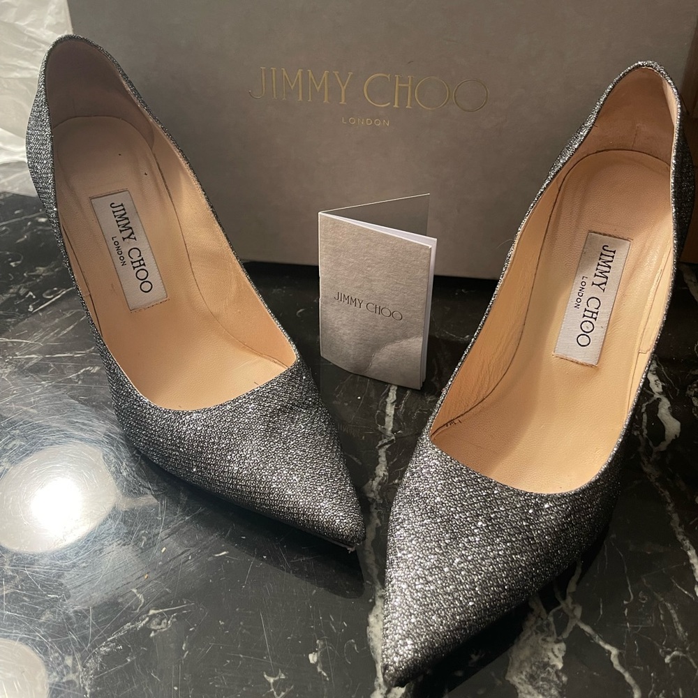 Jimmy Choo Abel Glitter Heels/Pumps